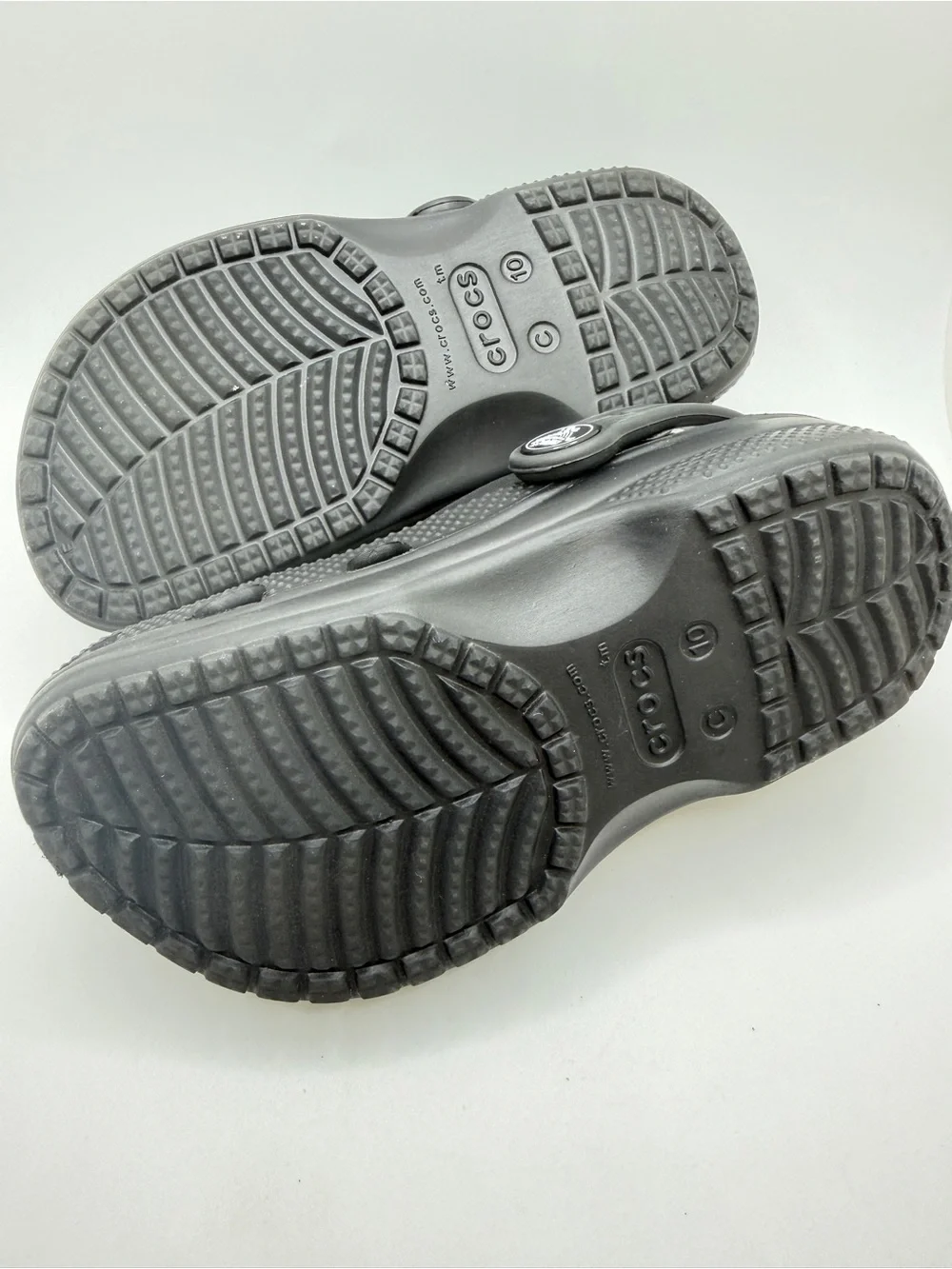 Like NEW Toddler/Kids CROCS Baya Clog, Size C10, Color: Black